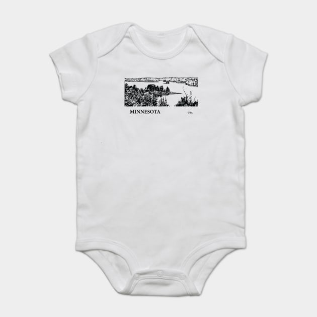 Minnesota USA Baby Bodysuit by Lakeric
